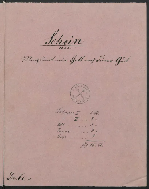 First page of Machs mit mir, Gott, nach deiner Güt