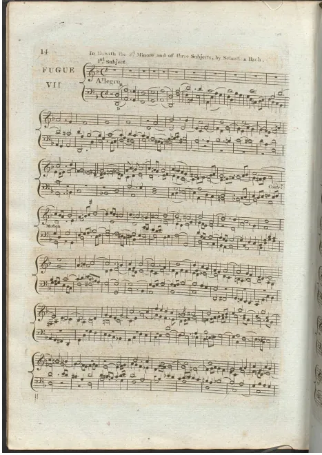 First page of The Art of the Fugue