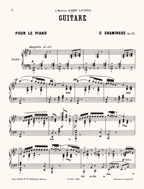 First page of Guitare