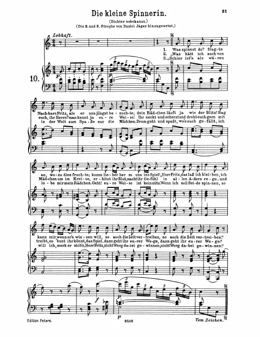 Complete Score (original / high voice, )