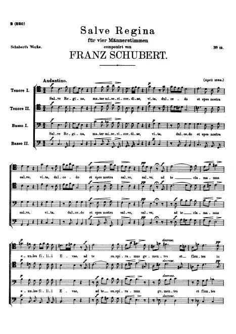 First page of Salve Regina