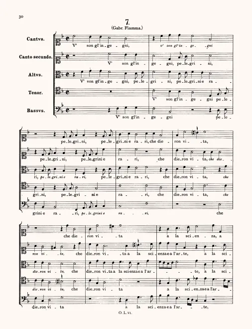 First page of U'son gli ingegni