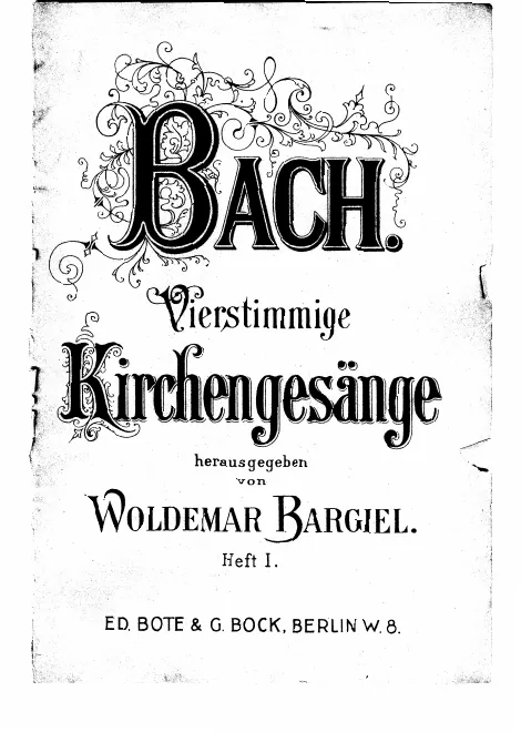 First page of Vierstimmige Kirchengesänge