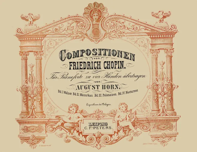 First page of Compositionen für Pianoforte zu vier Händen übertragen
