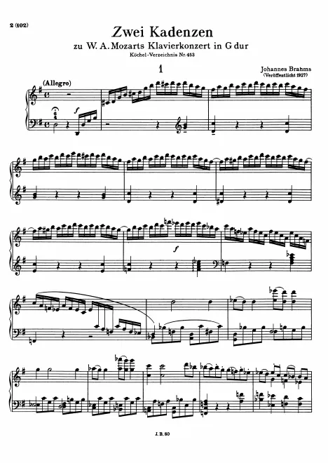 First page of Piano Concerto No.17