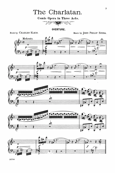 First page of The Charlatan ; The Mystical Miss