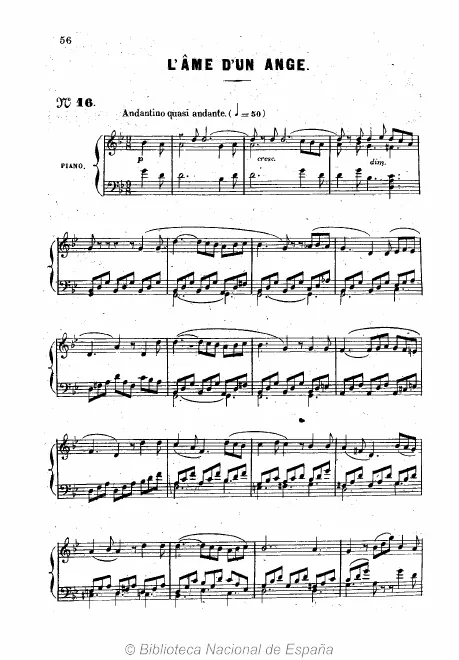 First page of L'âme d'un ange
