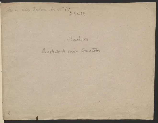 First page of Wind Quintet in E-flat major