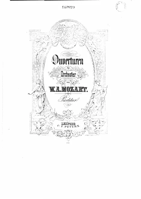 First page of Ouverturen für Orchester