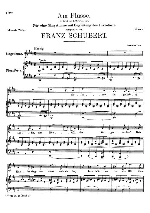 First page of Am Flusse