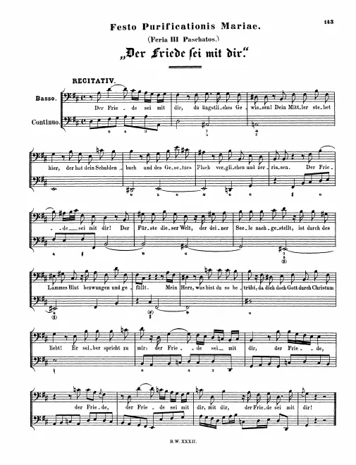 First page of Der Friede sei mit dir
