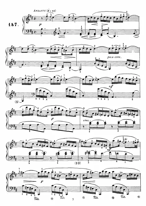 First page of Keyboard Sonata in B minor