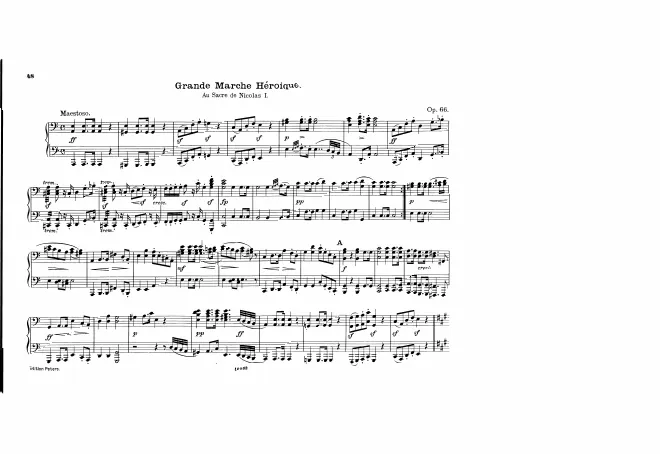 First page of Grand March Heroique