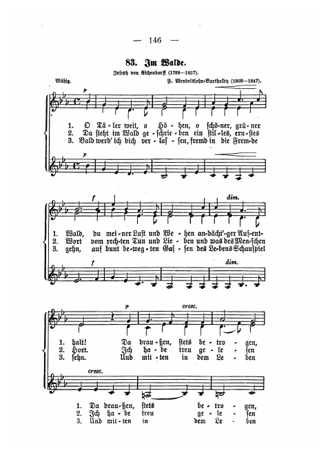 First page of 6 Lieder im Freien zu singen