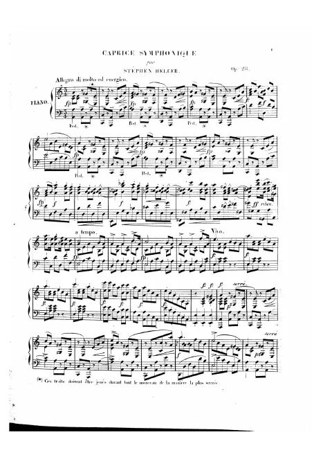 First page of Caprice symphonique