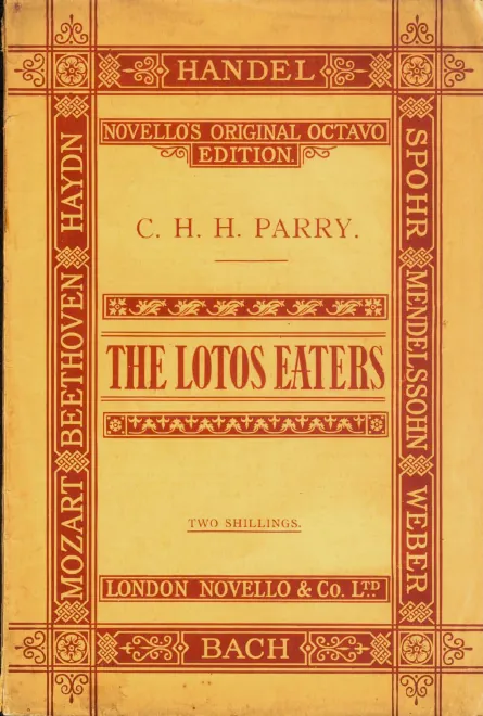 First page of The Lotos-Eaters