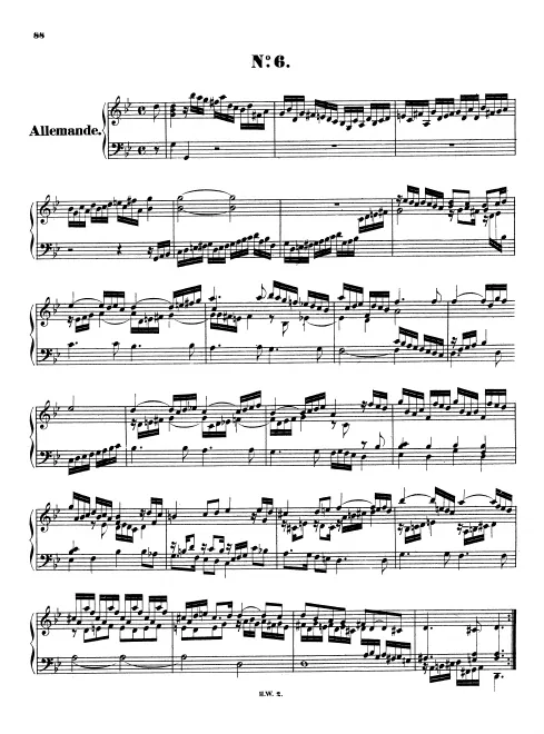 First page of Suite in G minor