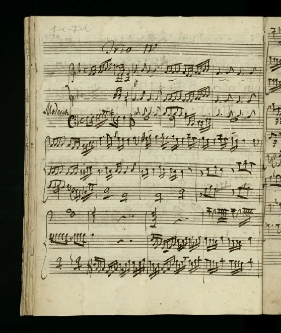 First page of String Trio in F major