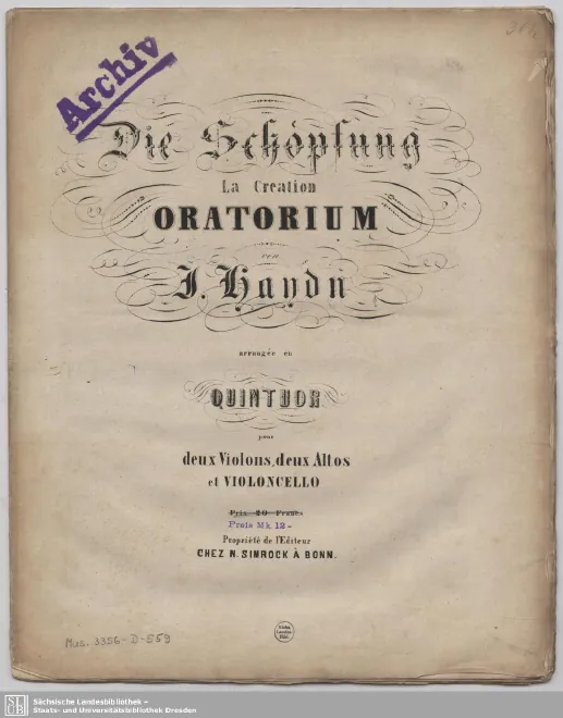 First page of Die Schöpfung