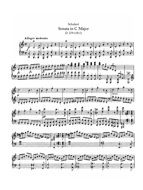 First page of Piano Sonata in C major