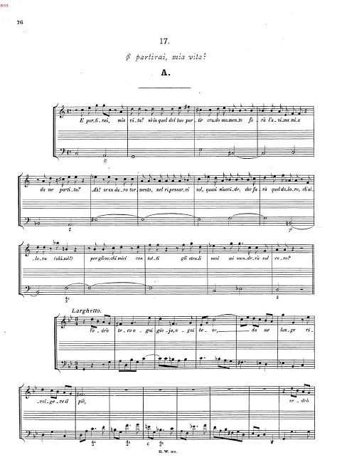 First page of E partirai, mia vita?