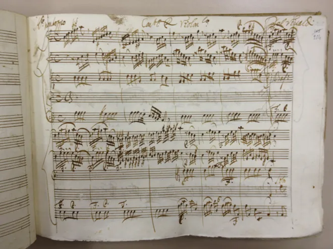 First page of Cello Concerto in A minor