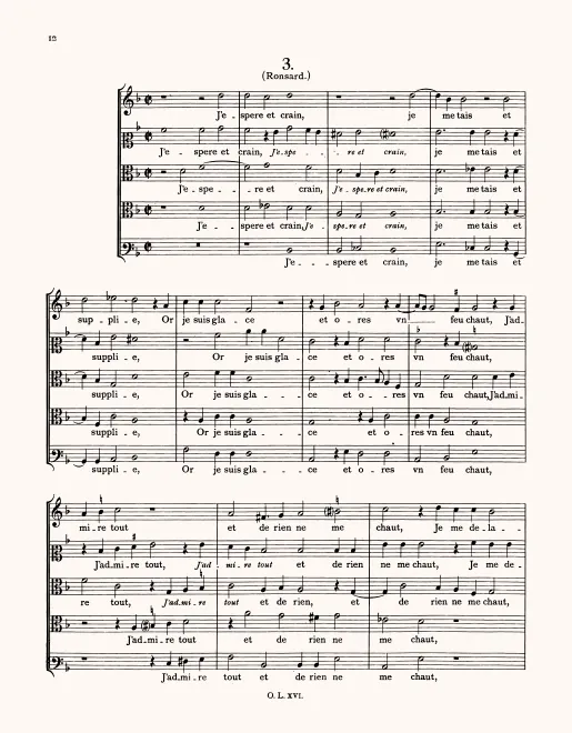 First page of J'espere et crain