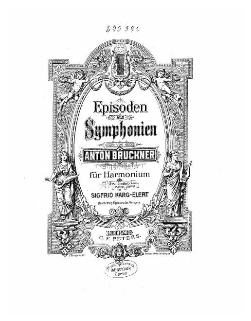 First page of Episodes from Bruckner's Symphonies