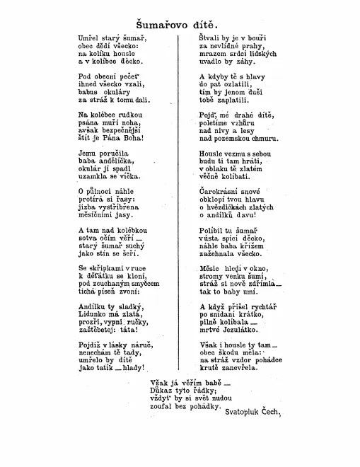 First page of The Fiddler's Child