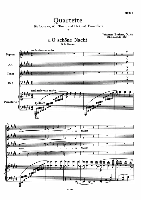 First page of 4 Quartets