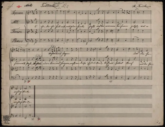 First page of Totenlied No.2
