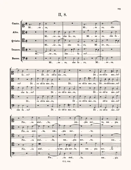 First page of Misera, che farò?