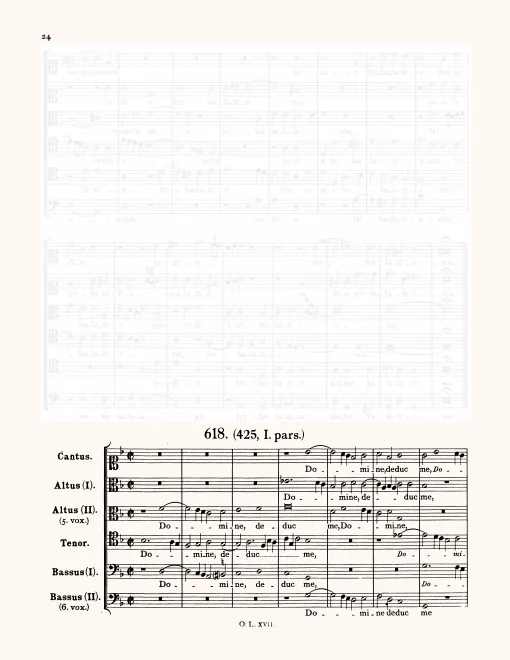 First page of Domine deduc me