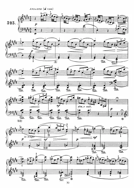 First page of Keyboard Sonata in E major