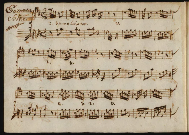 First page of Keyboard Sonata in D major