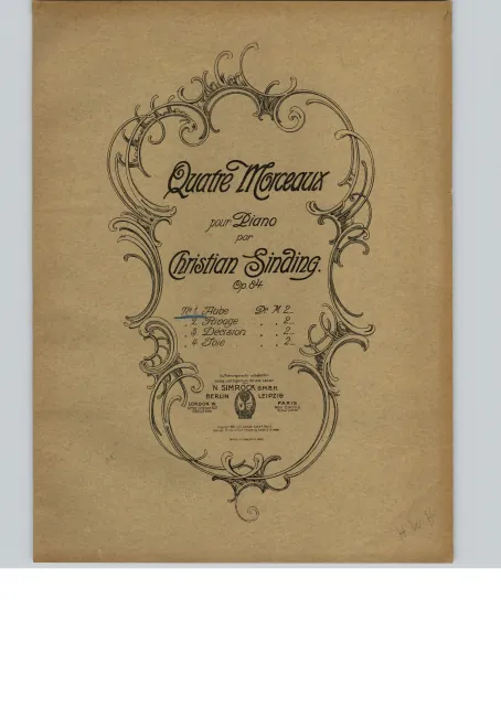 First page of 4 Morceaux