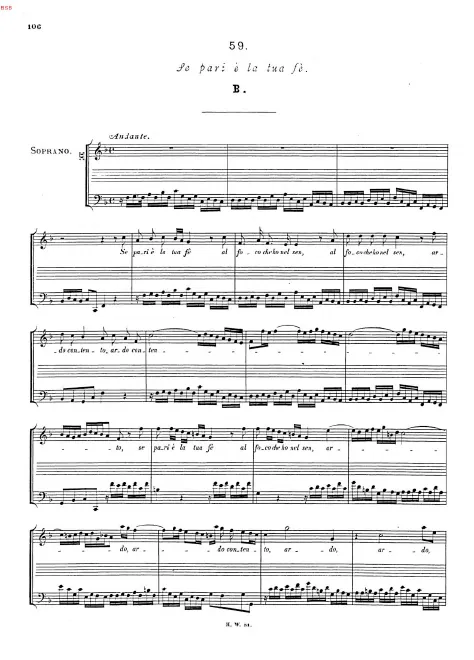 First page of Se pari è la tua fè