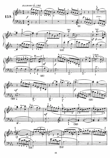 First page of Keyboard Sonata in E-flat major