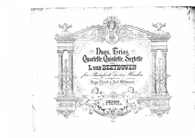 First page of Duos, Trios, Quartette, Quintette, Sextette von L. van Beethoven