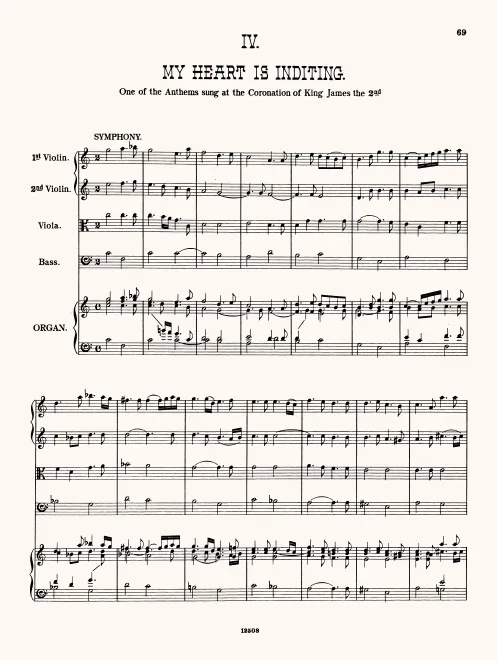 First page of My heart is inditing