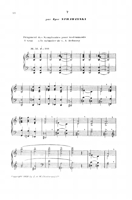 First page of Symphonies of Wind Instruments