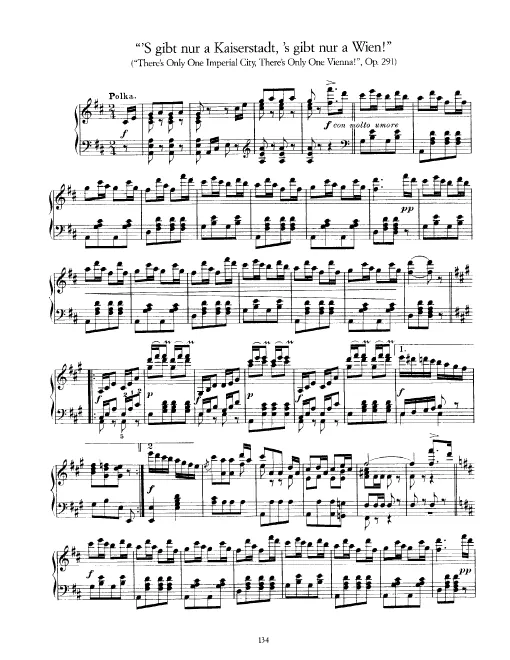 First page of 's gibt nur a Kaiserstadt, 's gibt nur a Wien!