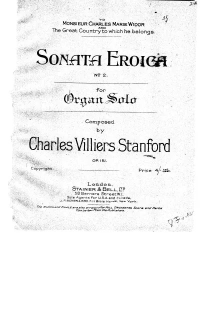 First page of Organ Sonata No.2