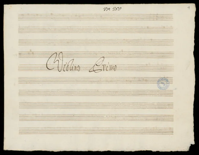 First page of Symphony in F major