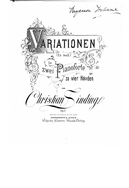 First page of Variations