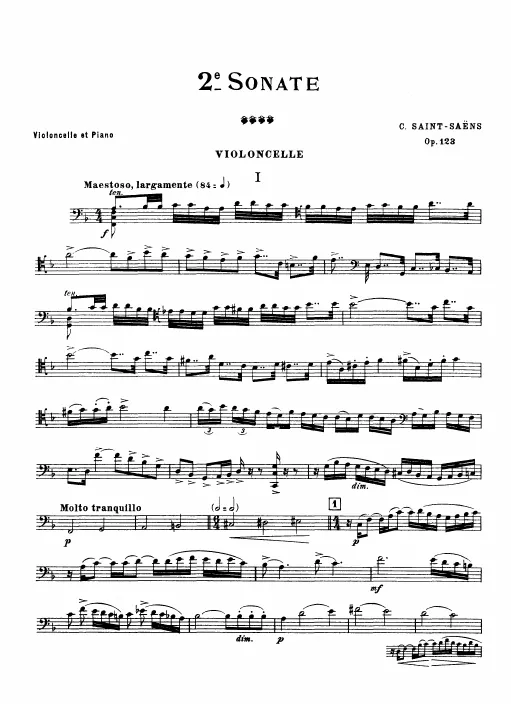 First page of Cello Sonata No.2