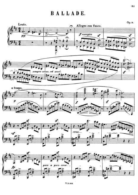 First page of Ballade