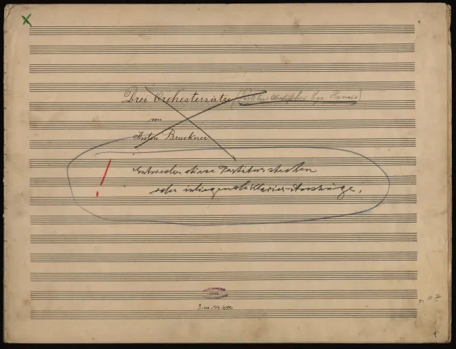 First page of 3 Pieces for Orchestra