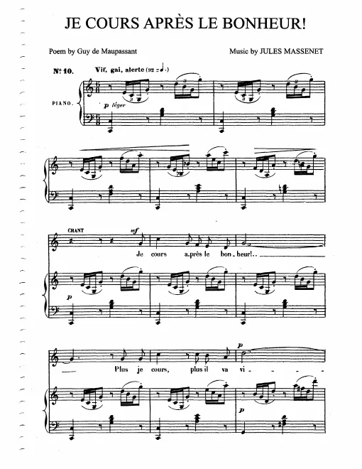 First page of Je cours après le bonheur !