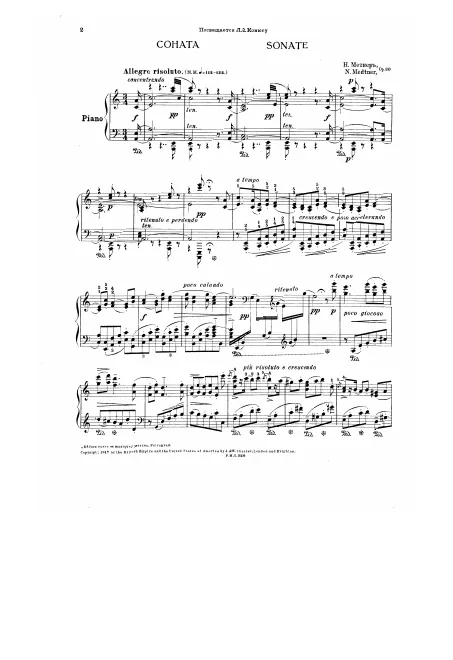 First page of Piano Sonata No.9 in A minor